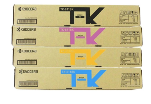 京瓷/Kyocera TK-8118 粉盒  黑色彩色原装碳粉墨粉盒 适用于M8124cidn 